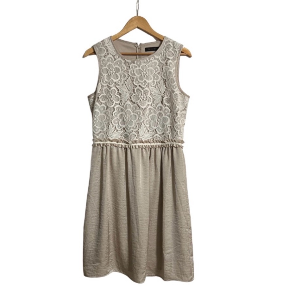 The Limited Cream Lace Midi Dress